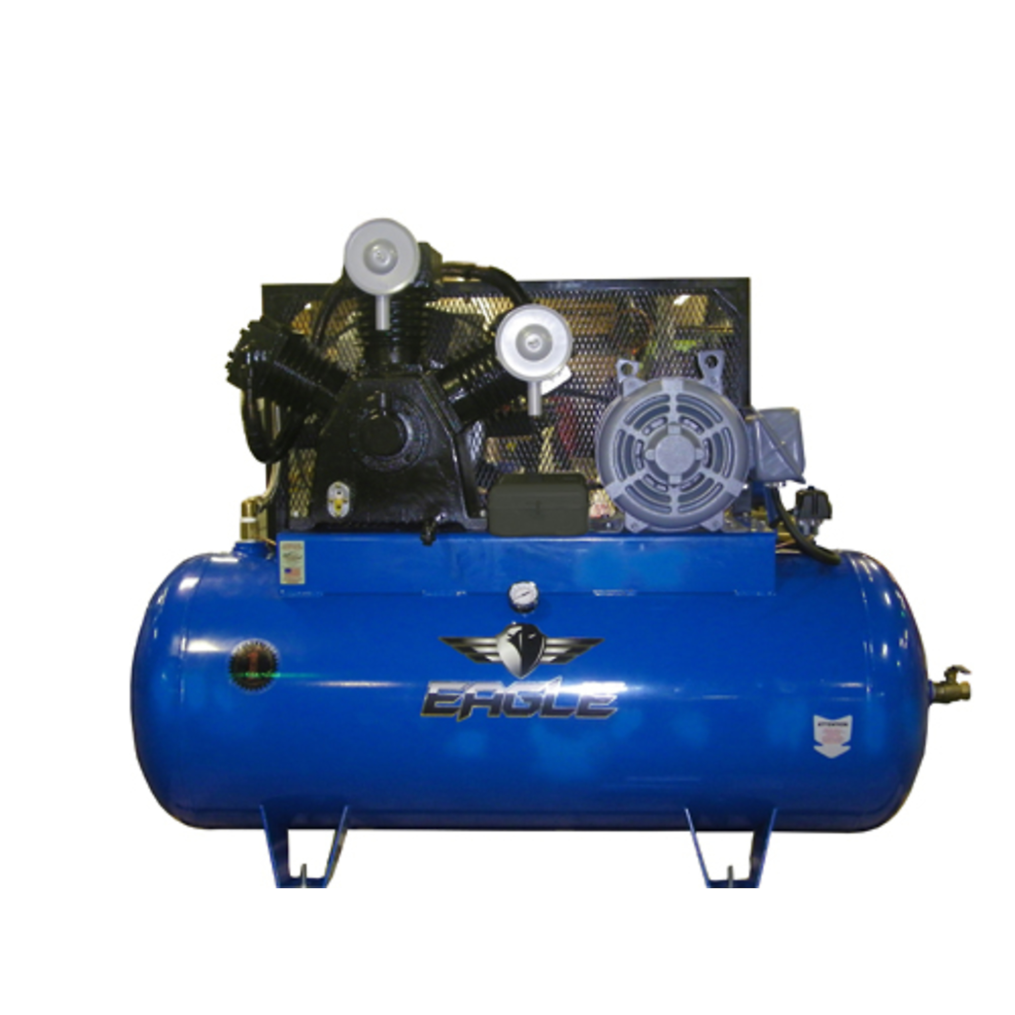 EAGLE, 120 Gallon 45 CFM Air Compressor, Horsepower 15 HP, Air Tank Size 120 Gal, Model# 153120H2-MS208